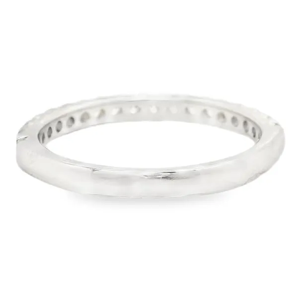 Estate 14 White Gold Diamond Wedding Band Image 3 Koerbers Fine Jewelry Inc New Albany, IN