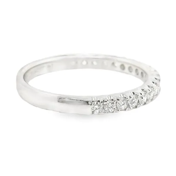 Estate 14 White Gold Diamond Wedding Band Image 4 Koerbers Fine Jewelry Inc New Albany, IN