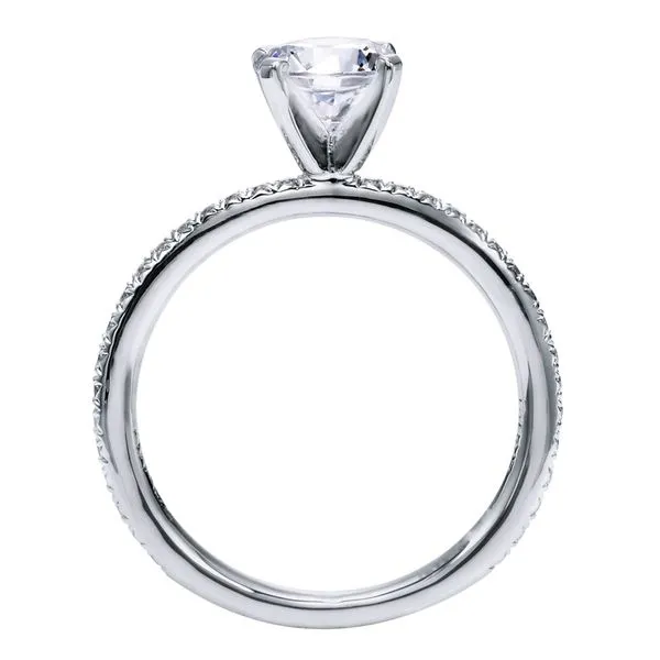 Estate 14K White Gold Round Diamond Engagement Ring Image 3 Koerbers Fine Jewelry Inc New Albany, IN
