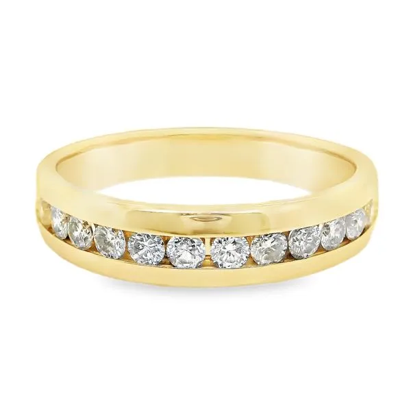 Estate 14K Yellow Gold Womens Channel Set Diamond Band Koerbers Fine Jewelry Inc New Albany, IN
