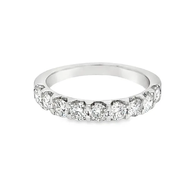 Estate 14K White Gold 9 Stone Wedding Band Koerbers Fine Jewelry Inc New Albany, IN