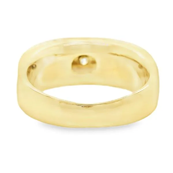 Estate 14K Two Tone Yellow and White Gold Gents Diamond Band Image 4 Koerbers Fine Jewelry Inc New Albany, IN