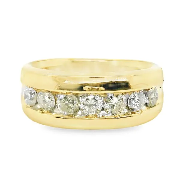 Estate 14K Two Tone Yellow and White Gold Gents Diamond Band Koerbers Fine Jewelry Inc New Albany, IN