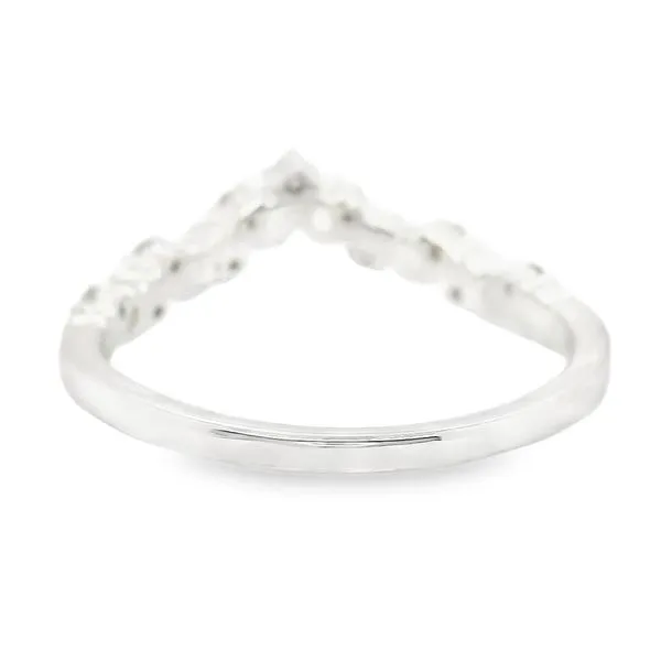 Estate 14K White Gold Diamond Wedding Band Image 3 Koerbers Fine Jewelry Inc New Albany, IN