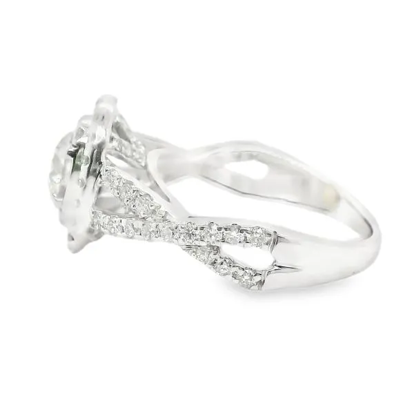 Estate 14K White Gold Diamond Engagement Ring Image 2 Koerbers Fine Jewelry Inc New Albany, IN