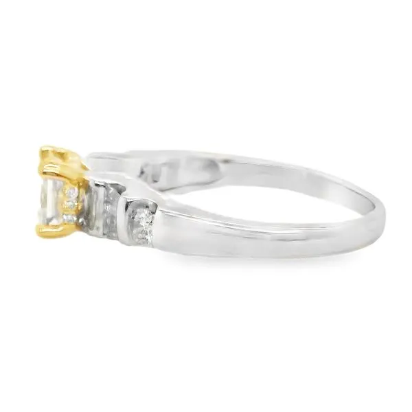 Estate 14K White and Rose Gold Estate Engagement Ring Image 2 Koerbers Fine Jewelry Inc New Albany, IN