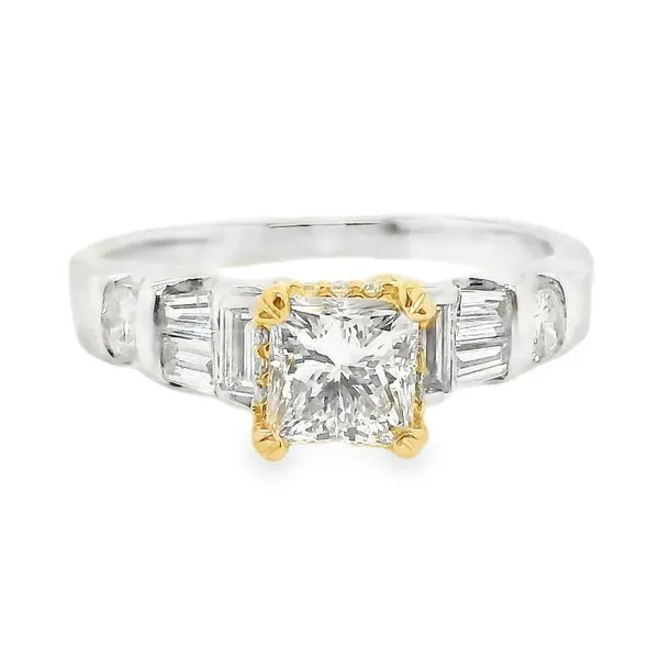 Estate 14K White and Rose Gold Estate Engagement Ring Koerbers Fine Jewelry Inc New Albany, IN