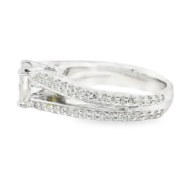 Estate 14K White Gold Diamond Engagement Ring Image 2 Koerbers Fine Jewelry Inc New Albany, IN