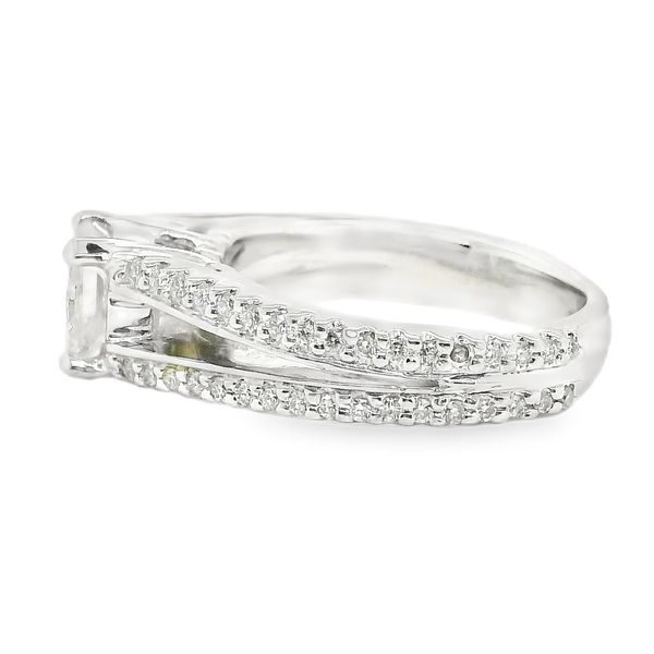 Estate 14K White Gold Diamond Engagement Ring - Main Image
