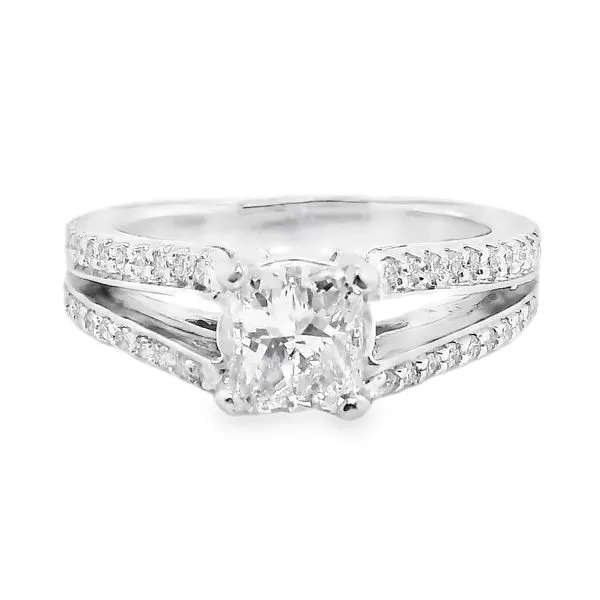 Estate 14K White Gold Diamond Engagement Ring Koerbers Fine Jewelry Inc New Albany, IN