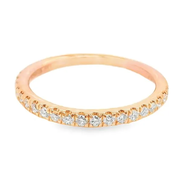 Estate 14K Rose Gold Marquise Diamond Engagement Ring and Wedding Band Image 2 Koerbers Fine Jewelry Inc New Albany, IN