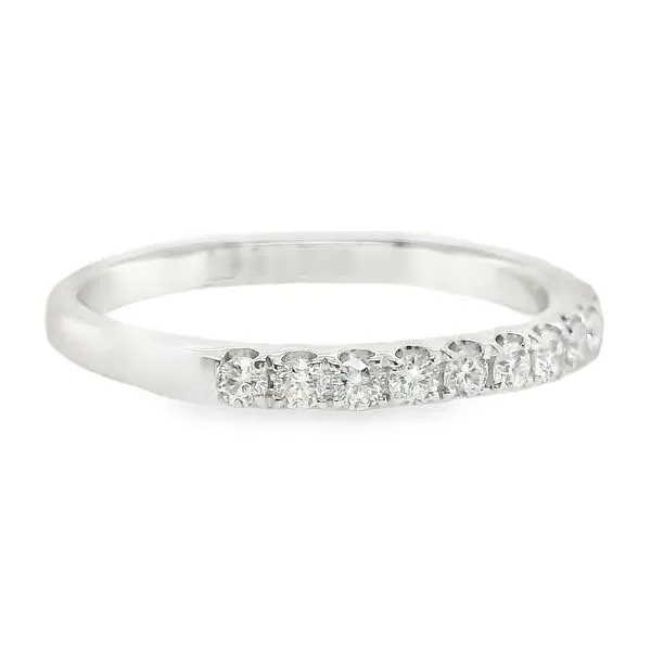 14K White Gold Diamond Wedding Band Image 4 Koerbers Fine Jewelry Inc New Albany, IN