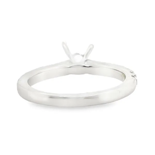 Estate 14K White Gold Diamond Engagement Ring Mounting Image 3 Koerbers Fine Jewelry Inc New Albany, IN