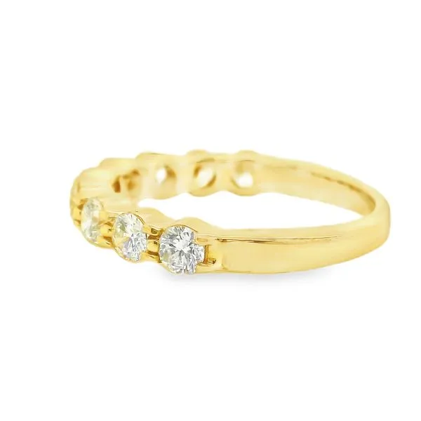 Estate 14K Yellow Gold Diamond Wedding Band Image 2 Koerbers Fine Jewelry Inc New Albany, IN
