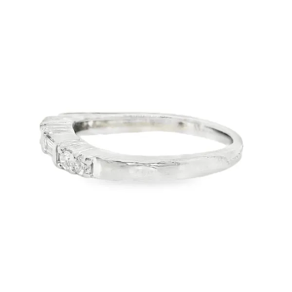 Platinum Multi-Stone Diamond Band Image 2 Koerbers Fine Jewelry Inc New Albany, IN