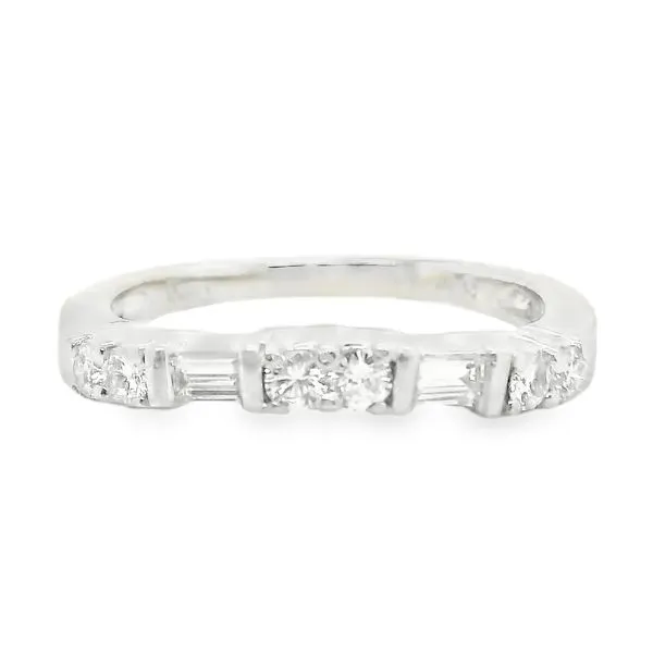 Platinum Multi-Stone Diamond Band Koerbers Fine Jewelry Inc New Albany, IN