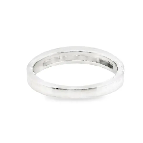 Estate Platinum Diamond Wedding Band Image 3 Koerbers Fine Jewelry Inc New Albany, IN