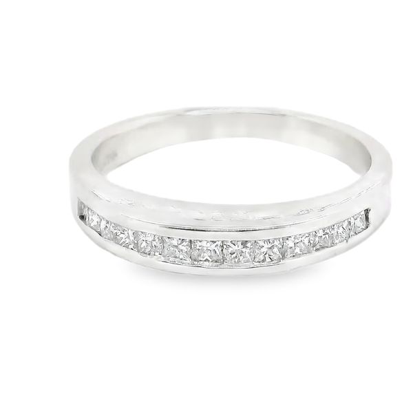 Estate Platinum Diamond Wedding Band
