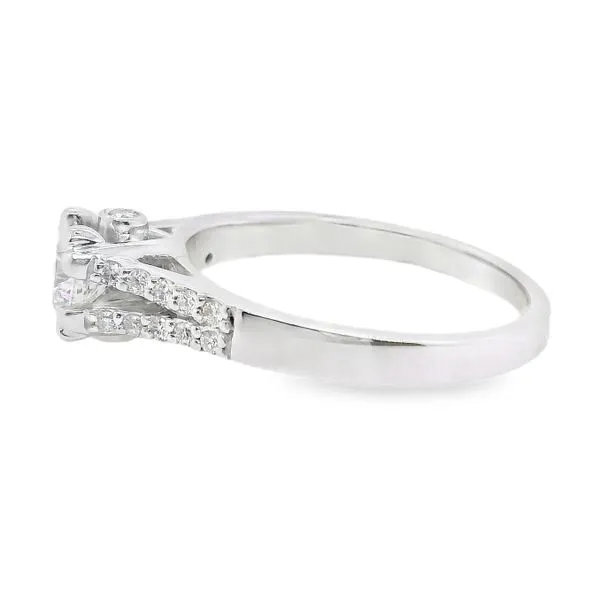 Estate 14K White Gold Split Shank Diamond Engagement Ring 0.67 CTW Image 2 Koerbers Fine Jewelry Inc New Albany, IN