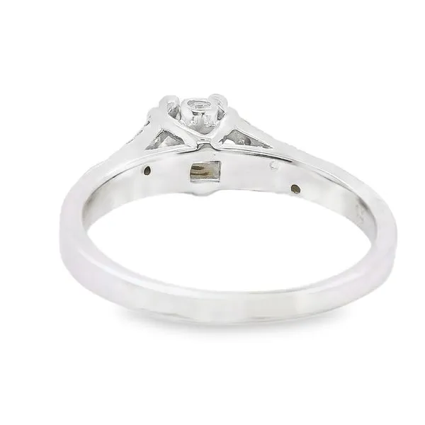 Estate 14K White Gold Split Shank Diamond Engagement Ring 0.67 CTW Image 3 Koerbers Fine Jewelry Inc New Albany, IN