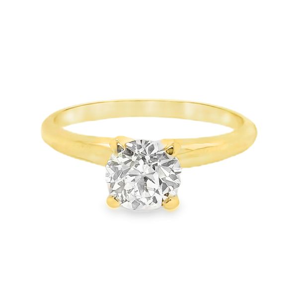 Estate 14K Yellow Gold Diamond Solitaire Engagement Ring Koerbers Fine Jewelry Inc New Albany, IN