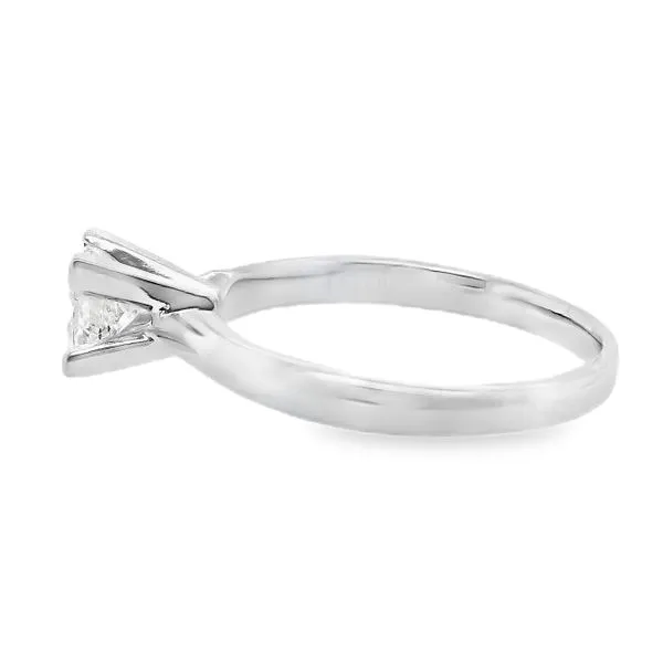Estate 14K White Gold Solitaire Princess Cut Engagement Ring 0.33 CTs Image 2 Koerbers Fine Jewelry Inc New Albany, IN