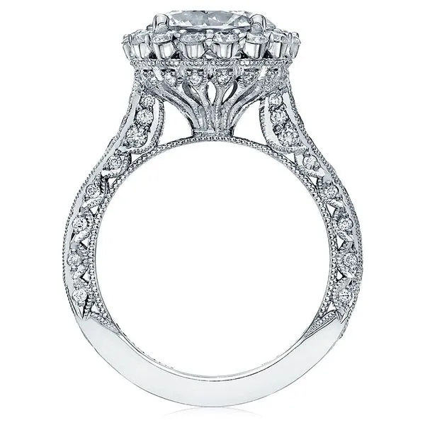 Estate Platinum Tacori Royalty Collection Diamond Engagement Ring Image 2 Koerbers Fine Jewelry Inc New Albany, IN