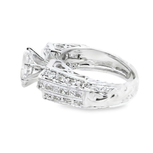 Estate 14K White Gold Diamond Engagement Ring Image 2 Koerbers Fine Jewelry Inc New Albany, IN