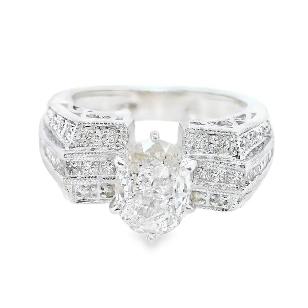 Estate 14K White Gold Diamond Engagement Ring Koerbers Fine Jewelry Inc New Albany, IN