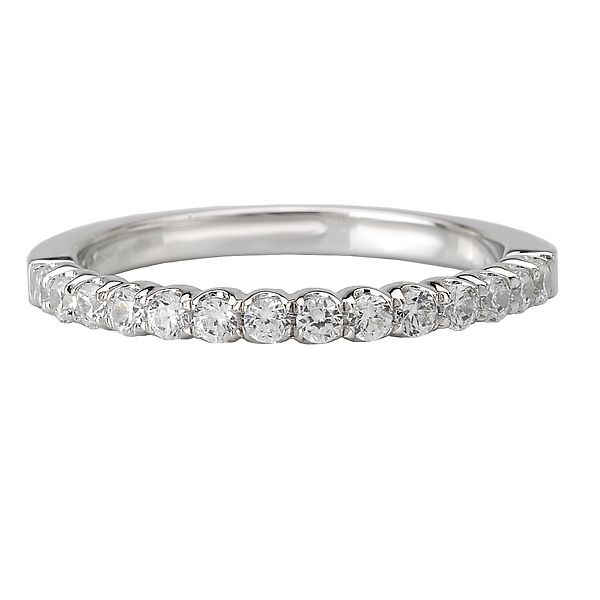 Estate 18K White Gold Romance Round Diamond Band Koerbers Fine Jewelry Inc New Albany, IN