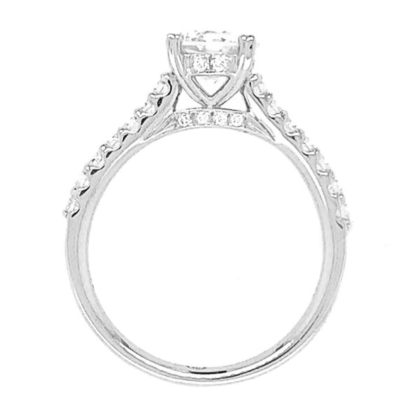 Estate 18K White Gold Semi Mount Engagement Ring Image 2 Koerbers Fine Jewelry Inc New Albany, IN