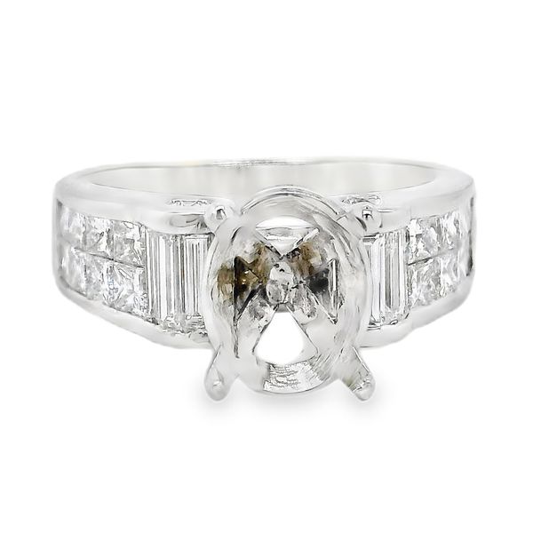 Estate 14K White Gold Diamond Semi Mount Koerbers Fine Jewelry Inc New Albany, IN