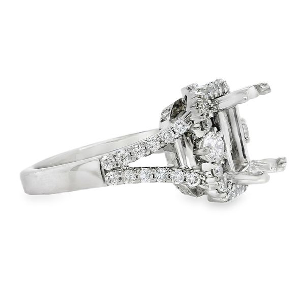 Estate 14K White Gold Diamond Semi Mount Image 2 Koerbers Fine Jewelry Inc New Albany, IN