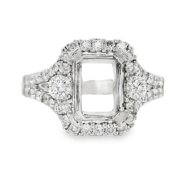 Estate 14K White Gold Diamond Semi Mount Koerbers Fine Jewelry Inc New Albany, IN