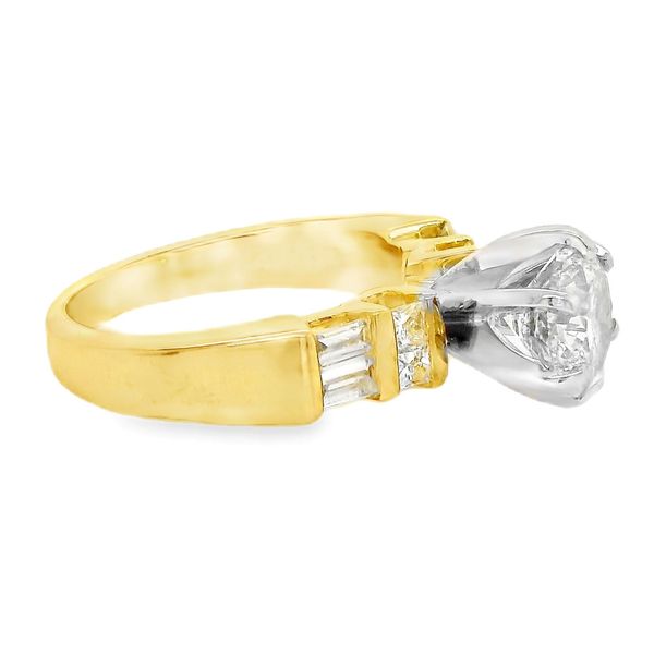 Estate 14K Yellow Gold Diamond Engagement Ring Image 2 Koerbers Fine Jewelry Inc New Albany, IN