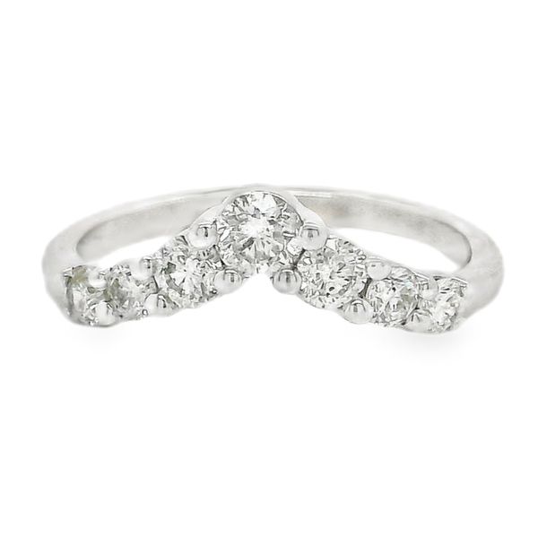 Estate 14K White Gold Chevron Wedding Band Koerbers Fine Jewelry Inc New Albany, IN