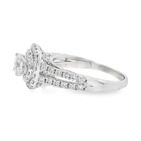 Estate 14K White Gold Split Shank Diamond Engagement Ring Image 2 Koerbers Fine Jewelry Inc New Albany, IN
