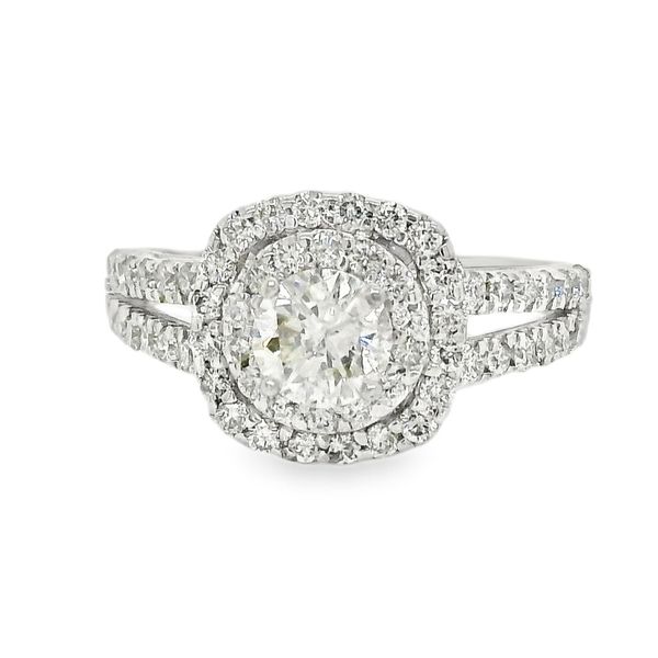 Estate 14K White Gold Split Shank Diamond Engagement Ring Koerbers Fine Jewelry Inc New Albany, IN