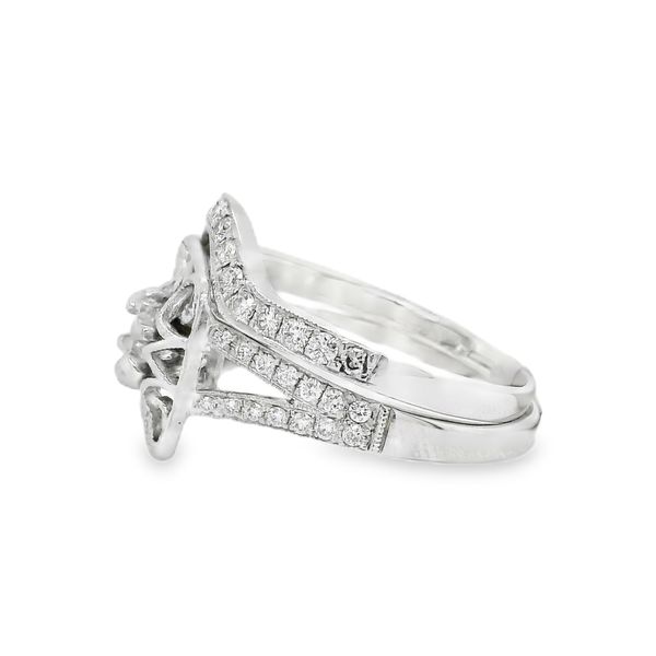 Estate 14K White Gold Diamond Bridal Set Image 2 Koerbers Fine Jewelry Inc New Albany, IN