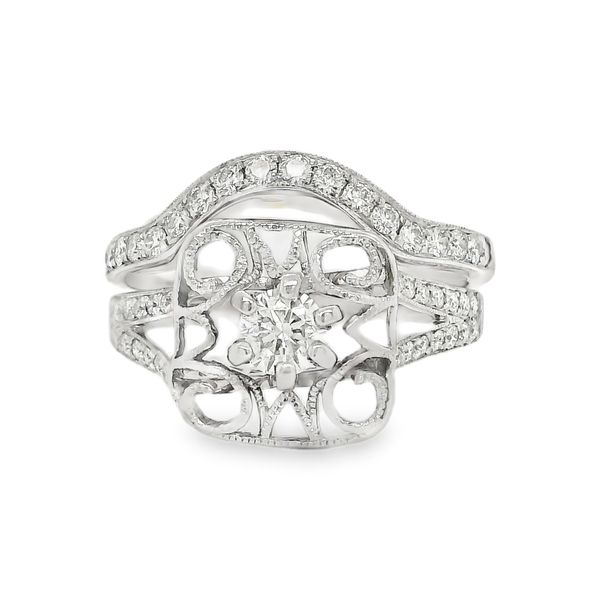 Estate 14K White Gold Diamond Bridal Set Koerbers Fine Jewelry Inc New Albany, IN