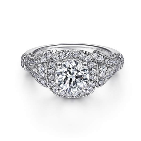 Estate 14K White Gold Diamond Engagement Ring Koerbers Fine Jewelry Inc New Albany, IN
