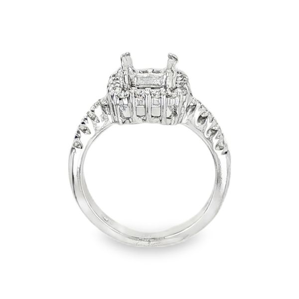 Estate 14K White Gold Semi Mount Engagement Ring Image 3 Koerbers Fine Jewelry Inc New Albany, IN
