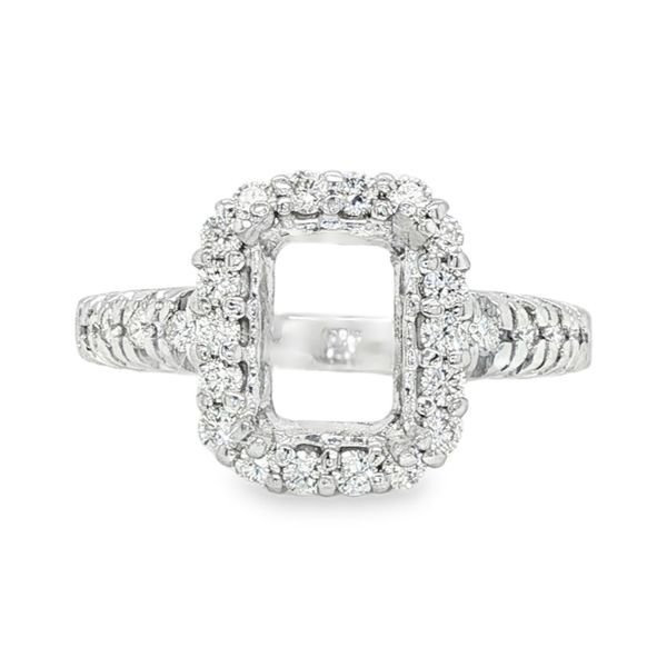 Estate 14K White Gold Semi Mount Engagement Ring Koerbers Fine Jewelry Inc New Albany, IN
