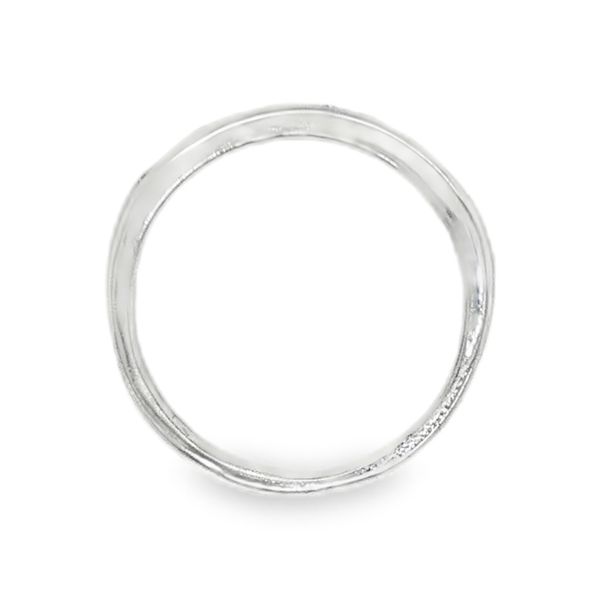 Estate 14K White Gold Diamond Wedding Band Image 3 Koerbers Fine Jewelry Inc New Albany, IN