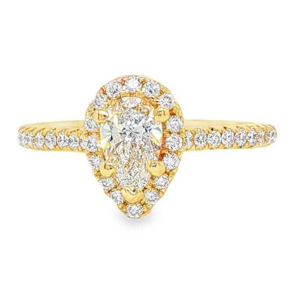 Estate 14K Yellow Gold Pear Diamond Engagement Ring Koerbers Fine Jewelry Inc New Albany, IN