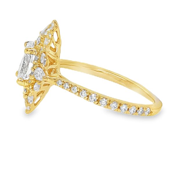 Estate 14K Yellow Gold Diamond Engagement Ring Image 2 Koerbers Fine Jewelry Inc New Albany, IN