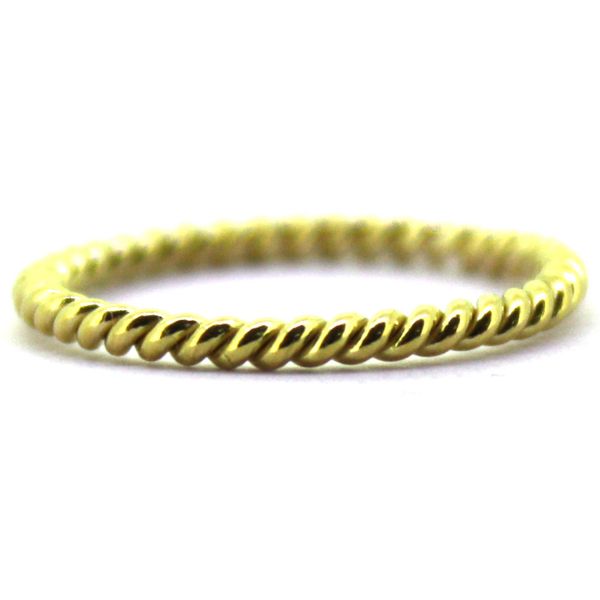 Estate 18K Yellow Gold Single Rope Stackable or Wedding Band Koerbers Fine Jewelry Inc New Albany, IN