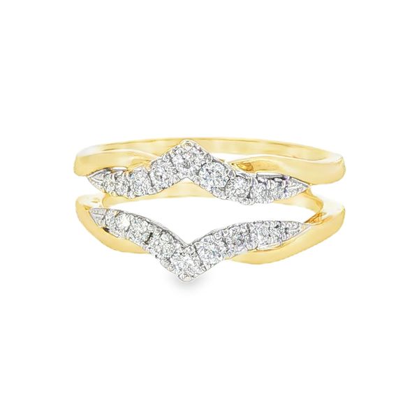 Estate 14K 2-Tone White and Yellow Gold Diamond Wrap Koerbers Fine Jewelry Inc New Albany, IN