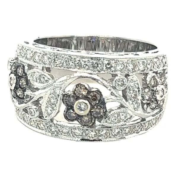 Estate 18K White Gold Le Vian Flower Fashion Ring Koerbers Fine Jewelry Inc New Albany, IN