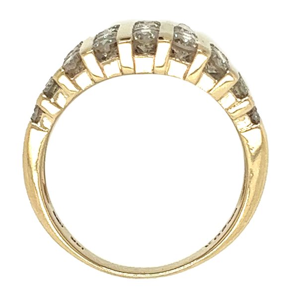 Estate 14K Yellow Gold Channel Set Wide Diamond Ring Image 2 Koerbers Fine Jewelry Inc New Albany, IN
